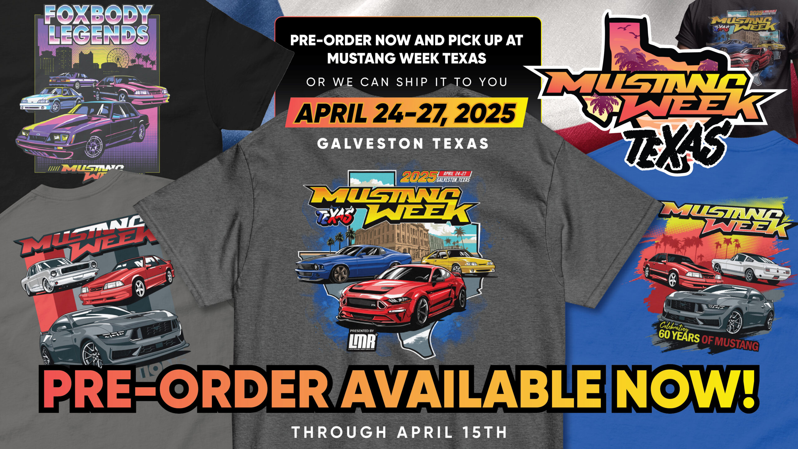 Mustang Week Texas Merch Preorders are LIVE! Mustang Week